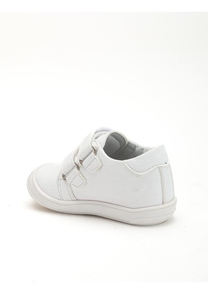 Şirinbebe Ortopedik Erkek Ilkadım Bebek Ayakkabı Beyaz Çift Cırtlı fırsatları