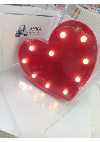 Aşkın Işığı Kalp LED Lamba (Pilli Plastik Ürün) fiyatları