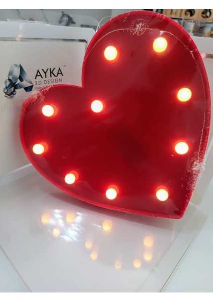 Aşkın Işığı Kalp LED Lamba (Pilli Plastik Ürün) modelleri