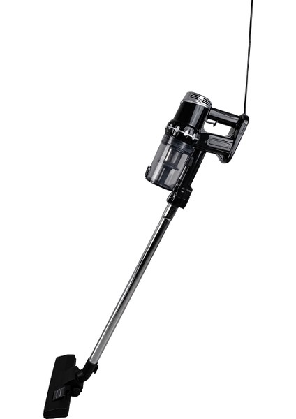 EK200 Kablolu Dikey Süpürge, Siyah, Güçlü ve Hafif Temizlik Aracı