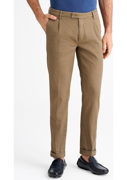 Erkek Bej Keten Chino Pantolon fiyatları