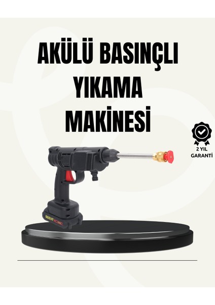 Msa-Shop 48V Şarjlı Basınçlı Yıkama Makinesi Kablosuz Su Tabancası
