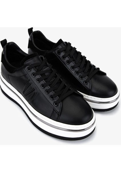 Erkek Hakiki Deri Siyah Sneakers & Spor Ayakkabı 381 21618 Erk Ayk Y25 Sıyah Mat fiyatları