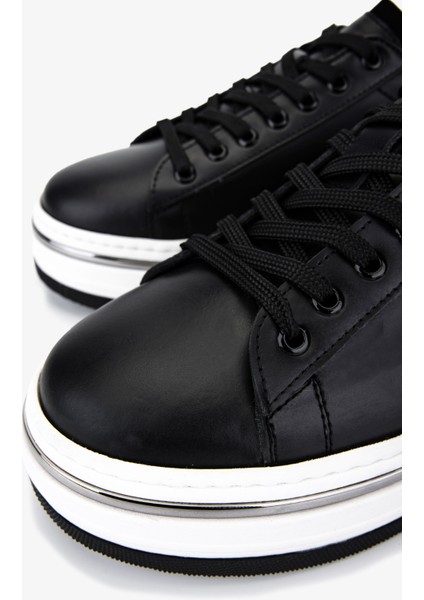 Erkek Hakiki Deri Siyah Sneakers & Spor Ayakkabı 381 21618 Erk Ayk Y25 Sıyah Mat modelleri