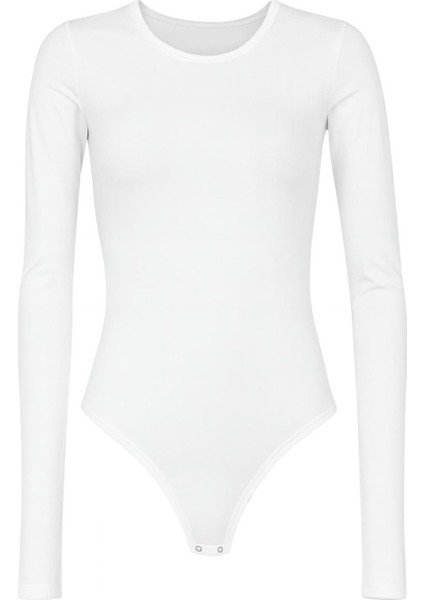 Uzun Kollu Basic Çıtçıtlı Bodysuit Zıbın