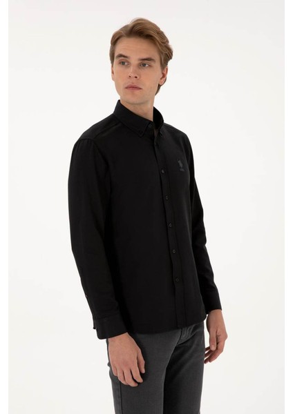 GOXREG025K Siyah Erkek Gömlek 2225434 modelleri