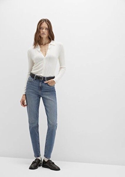 Cindy Mid Mavi Kadın Jean Pantolon M100277-90498