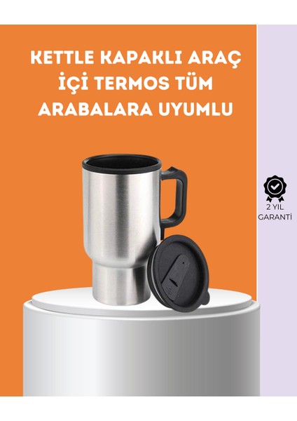 Msa-Shop Paslanmaz Çelik Araç Içi Kahve ve Çay Isıtıcı Termos