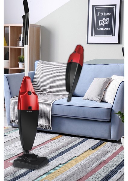 Iki Fonksiyonlu Dik ve Elde Kullanılabilen Elektrikli Süpürge, Siyah Renk Seçeneği