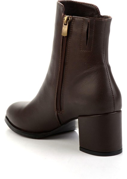 Kahve Hakiki Deri Kadın Bot & Bootie K02208020903 modelleri