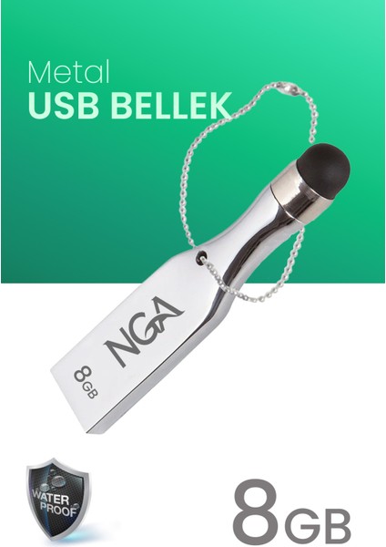 USB Bellek Metal Gövde Güvenli USB Memory - Flash Drive