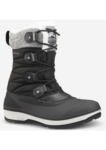 Quechua Kadın Outdoor Kar Botu - Su Geçirmez - Siyah - NH500