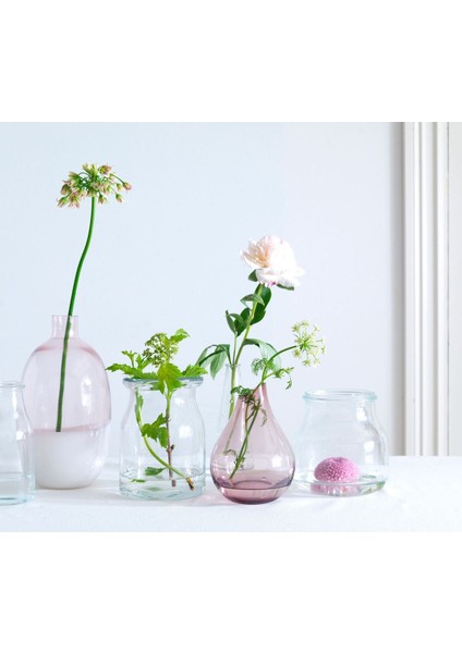 Cam Vazo, Pembe, 17 cm modelleri