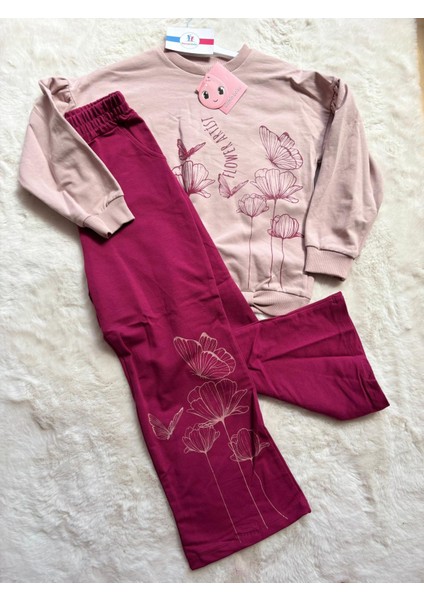 Flower Alisi Bol Paçalı Ikili Takım