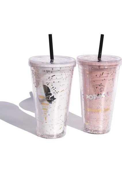 Yaz Tatlısı Çift Katlı Hasır Bardak Yaz Plastik Su Bardağı (Yurt Dışından) modelleri