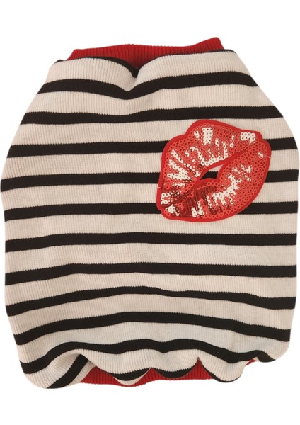 Kedi Köpek Kıyafeti Çizgili Tshirt