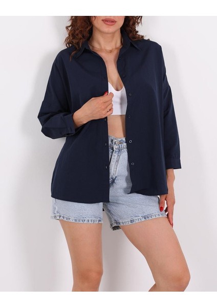Eteği Oval Kadın Oversize Gömlek fiyatları