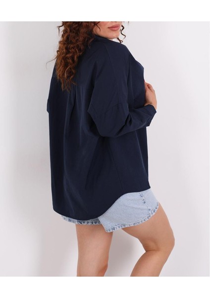 Eteği Oval Kadın Oversize Gömlek fırsatları