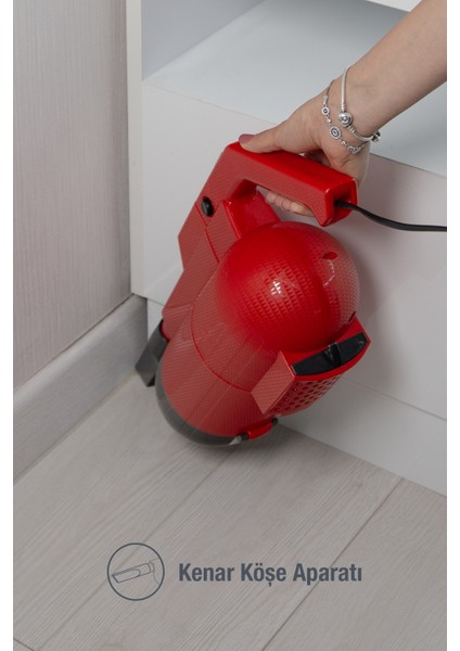 Kırmızı 1300W Kuru Elektrikli Süpürge, Güçlü ve Hafif Temizlik Aracı modelleri