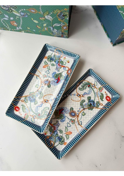 Azur Dikdörtgen Sunum Tabak 2'li Küçük fiyatları