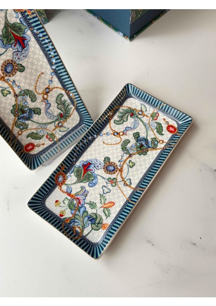 Azur Dikdörtgen Sunum Tabak 2'li Küçük fırsatları