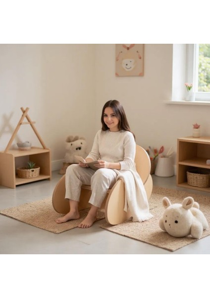 Sallanan Sandalye, Çocuk, Genç, Bahçe, Iç&dış Mekan, Portatif, Dekoratif, Doğal, Geçmeli Sistem