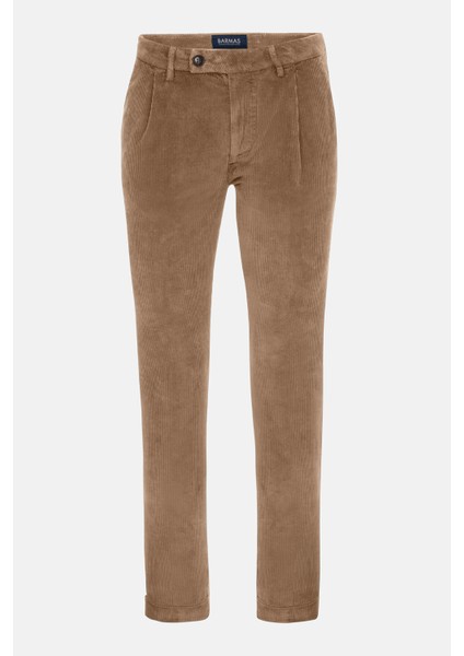 Erkek Haki Kadife Chino Pantolon
