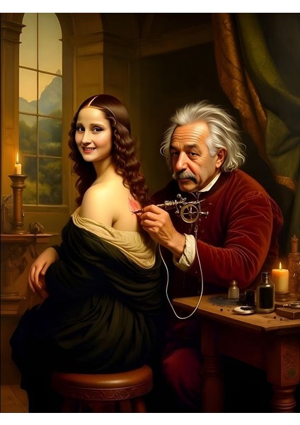 Einstein Dövme Yapıyor :) Ev Duvar Salon Güzellik Salonu Ofis Dükkan Dekarasyon Kanvas Tablo fiyatları