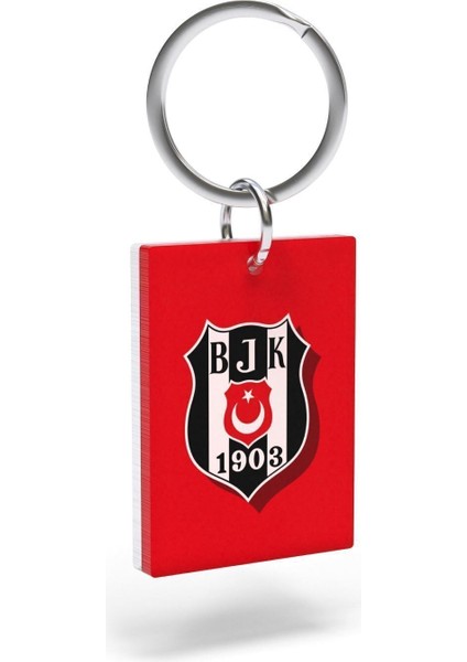 Lisanslı Kırmızı Logolu Çift Taraflı Çubuklu Anahtarlık Kartal Ahşap Kutulu fiyatları