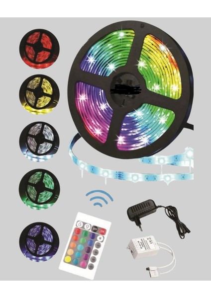 Msa-Shop Enerji Tasarruflu Rgb Şerit LED 5 Metre fiyatları