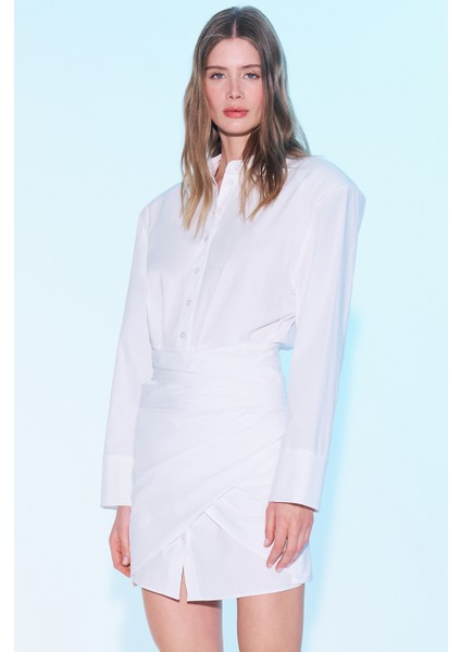 Studio SS6027 Ekru Elbise