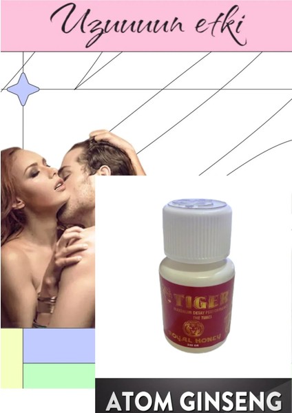 Tiger Vip Atom Ginseng Çakşır Otlu Kapsül 1 Kutu 30 Adet Etkili