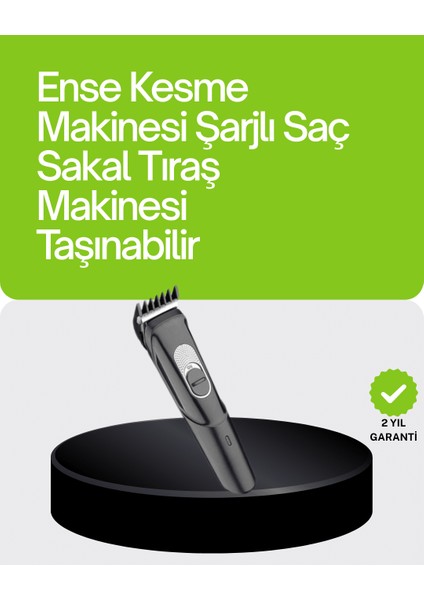 Ds-Derin Güçlü Motorlu, 3 Ayarlı Kablosuz Şarjlı Tıraş Makinesi – Uzun Ömürlü Kesim