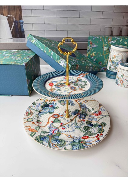 Azur Katlı Kek Kurabiye Standı