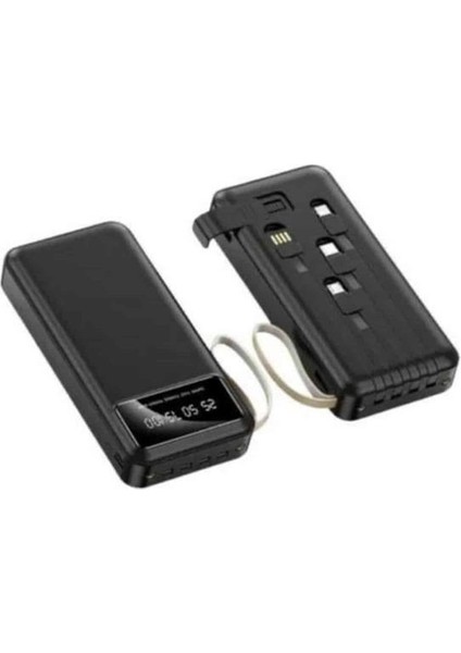 Ds-Derin Powerbank Şarj Cihazı 4 Çıkışlı 20.000 Mah Powerbank Kompakt Yüksek Kapasiteli Hızlı Şarj