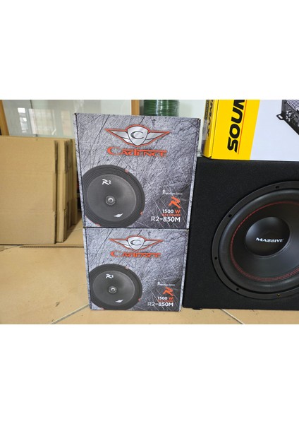Yeni Paket Paket Ses Sistemi 2 Takım Cadence 20 cm Bas Tiz 5 Kanal Anfi Kablo Kiti Hepsi fırsatları