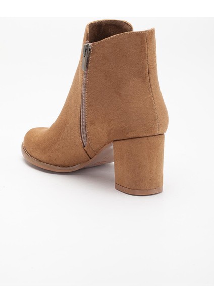 Taba Kadın Topuklu Bot Süet Taş Detaylı Yuvarlak Burun indirimleri