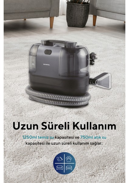 450W Güçlü, Güçlü Temizlik Sağlayan Hafif ve Kullanışlı Koltuk ve Halı Yıkama Makinesi modelleri