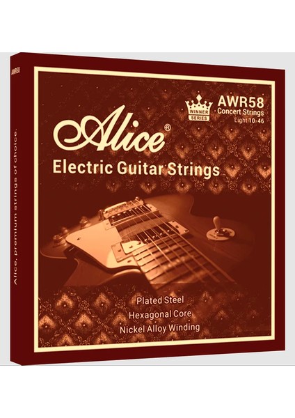 Alıce AWR58-L 10-46 Lıght Nıckel Plated Alloy Elektro Gitar Teli fiyatları