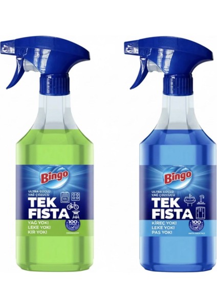 Tek Fısta Kireç ve Yağ Çözücü 2'li Set