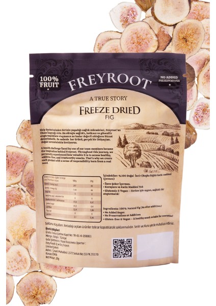 Freyroot Dondurularak Kurutulmuş Incir – Freeze Dried Sağlıklı Çıtır Incir – Katkısız Meyve Kurusu fiyatları