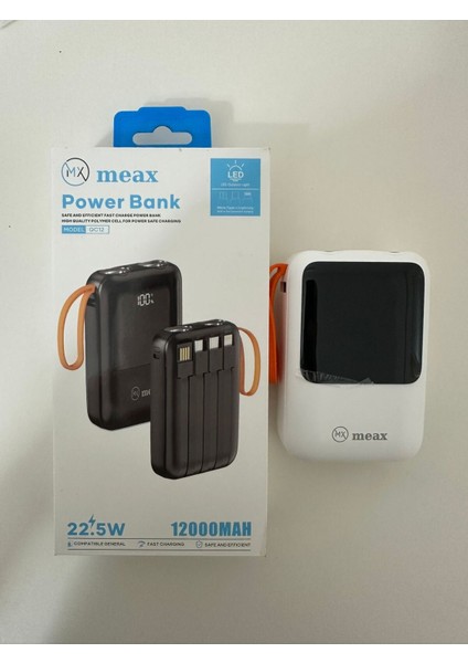 Mx 12000MAH 22.5W Hızlı Şarj Powerbank