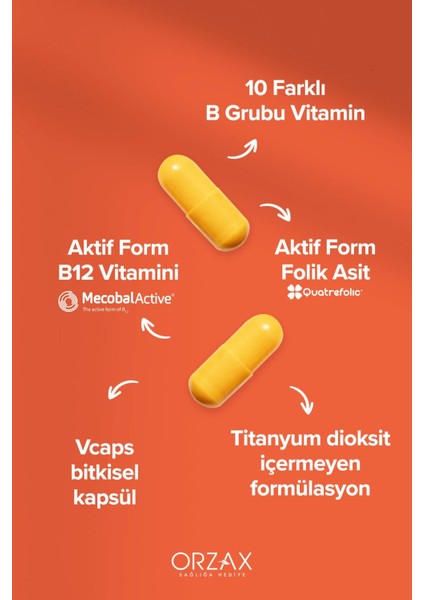 B Complex 60 Kapsül 2 Adet modelleri