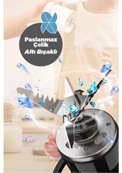 Taşınabilir 500 ml Mini Meyve Karıştırıcı, Şarjlı ve Pratik Kullanım Sağlar. fırsatları