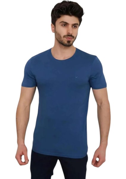 Bisiklet Yaka Erkek T-Shirt 24YCEEO04623