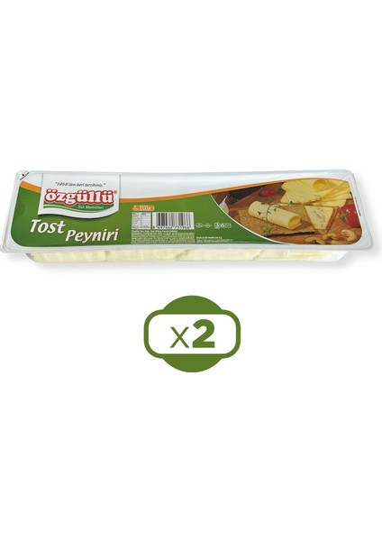 Dilimli Tost Peyniri 1 kg x 2 Adet fiyatları
