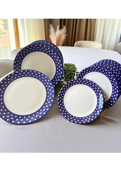 Retro 6 Adet Servis Tabağı + 6 Adet Pasta Tabağı Sunumluk fiyatları