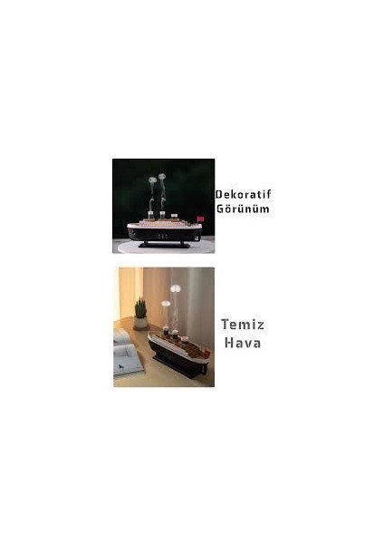 Gemi Modelli Uzaktan Kumandalı Nemlendirici – Dekoratif, Sessiz ve Etkili Hava Nemlendirme