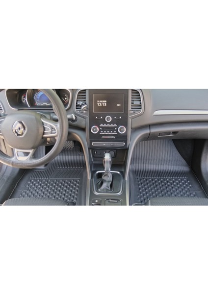 Megane 4 Sedan 2016 ve Sonrası 4.5d Paspas 3D Rizline Çift Cep Bagaj Havuzu modelleri