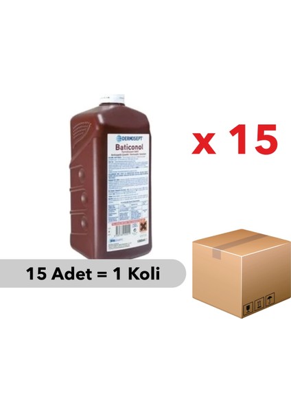 Batikon Antiseptik Solüsyon 1 Lt - 15 Adet fiyatları